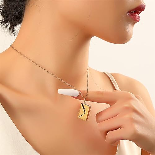 VERDANAE   - ENVELOPE LOVE LETTER PENDANT NECKLACE